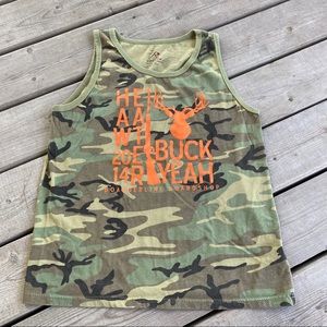 3/$25 || Buck Yeah Camouflage Tank Top